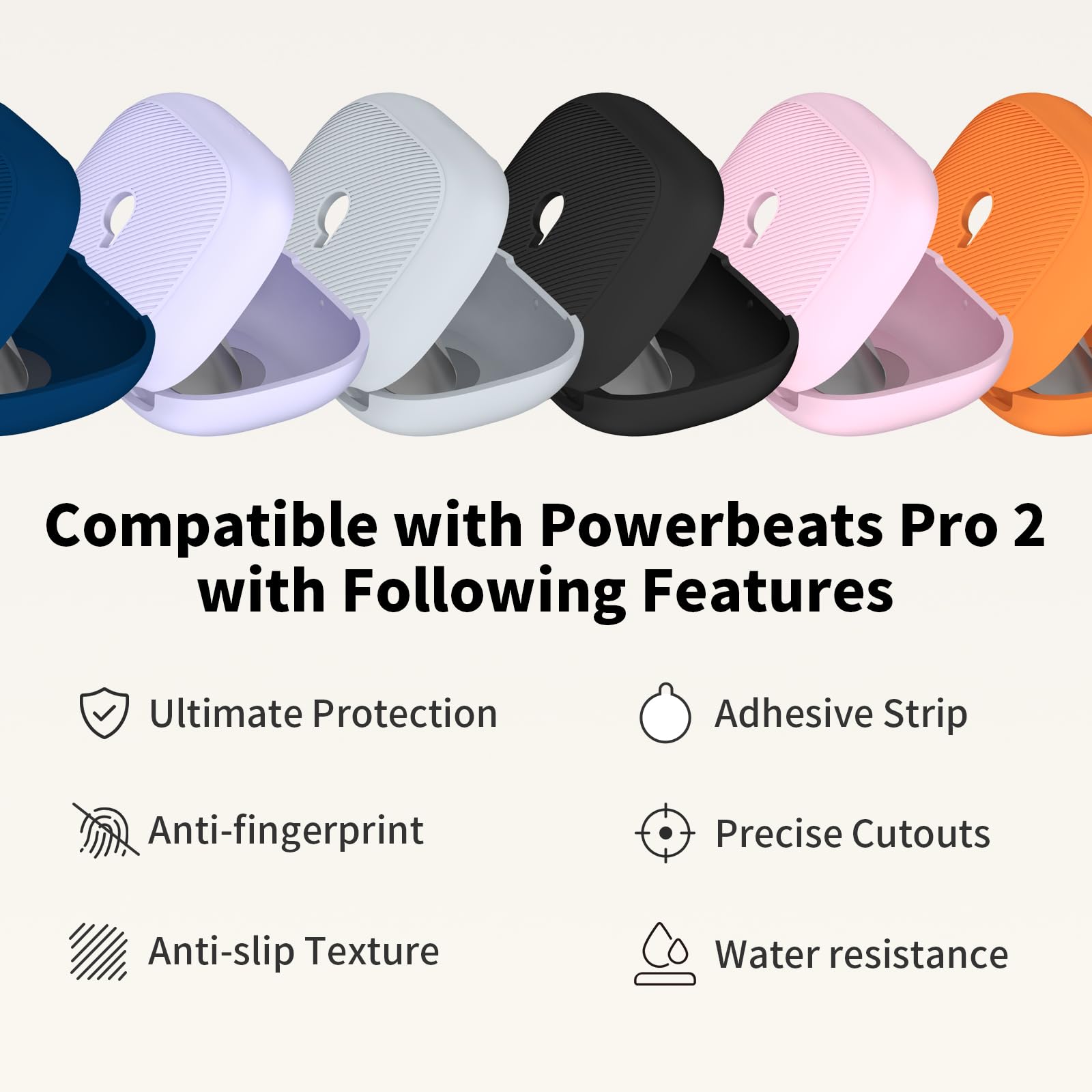 Amazon.com: Nimuw Soft Silicone Case Cover for Beats Powerbeats